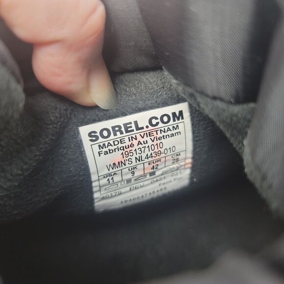 Sorel Womens Out n About III Puffy Boots 11 Black Waterproof Insulate NL4439-010 - Picture 5 of 6